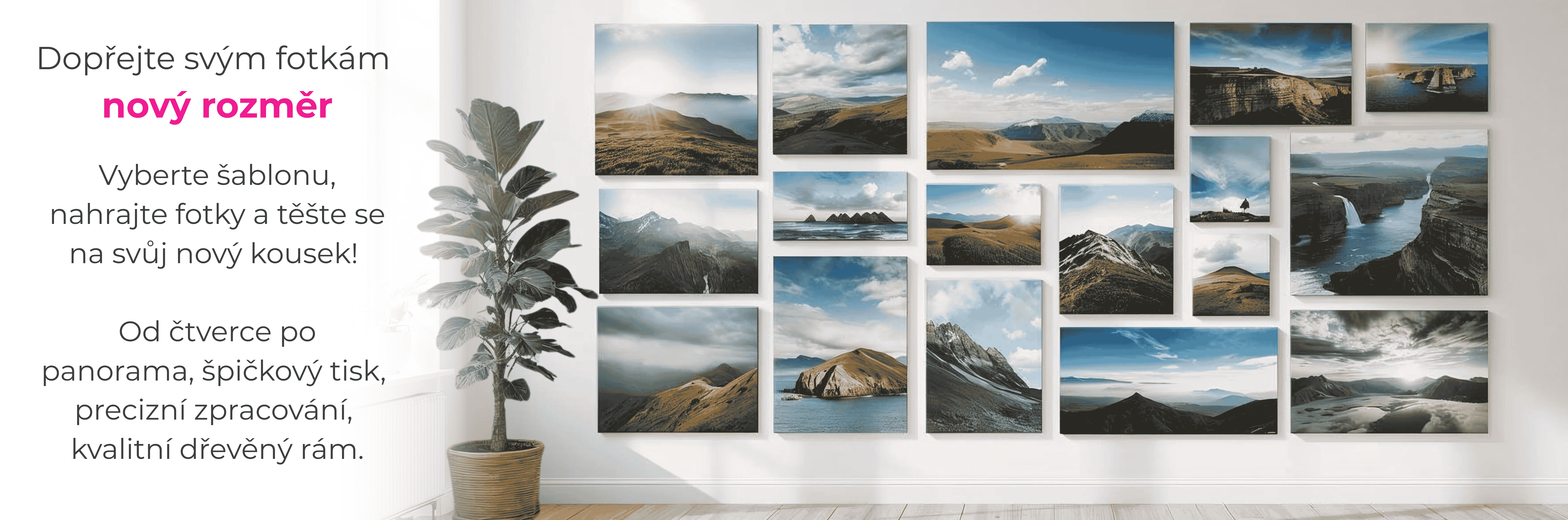 Obrazy a fotoplátna.